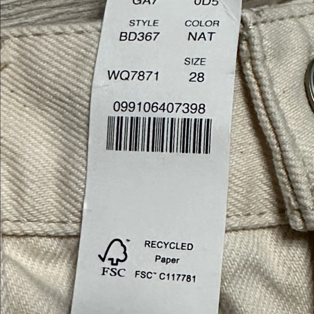 J. Crew Slouch‎ Boyfriend High Rise Ankle Jeans Tan Size 28.